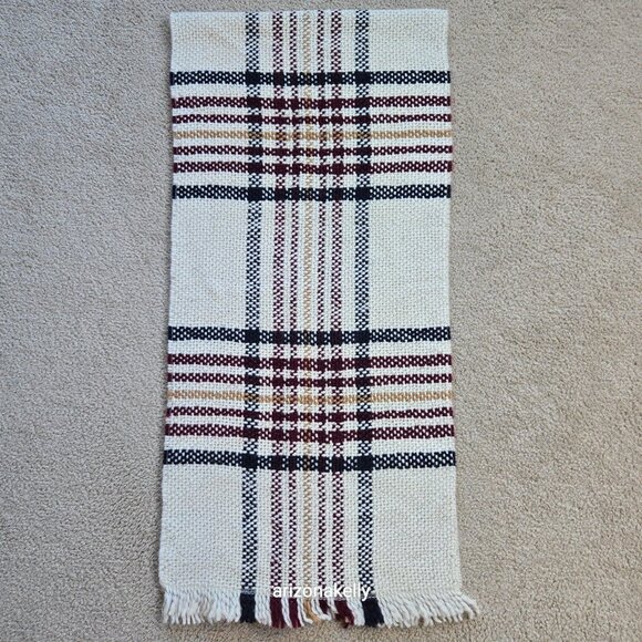 Sézane Scarf Tweedy Chunky Plaid Wool Alpaca - Picture 16 of 16